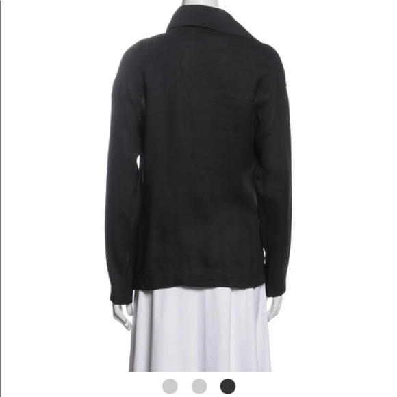 SARAH PACINI LONG SLEEVE TOP/ JACKET SIZE SMALL WITH POCKETS ONE BUTTON CLOSURE - Picture 3 of 10